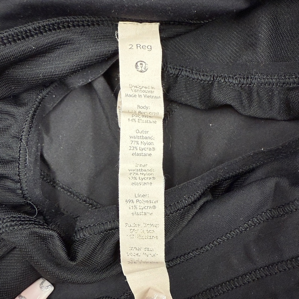 lululemon athletica Black Athletic Shorts